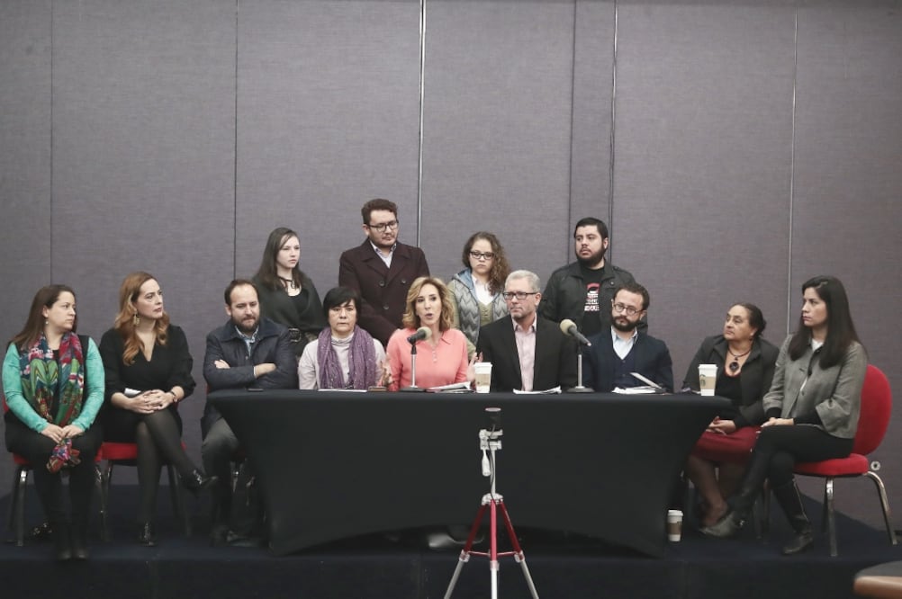 Representantes del colectivo Seguridad sin Guerra piden evitar que haya un “albazo” al aprobar la Ley de Seguridad Interior. (ALEJANDRO ACOSTA. EL UNIVERSAL)