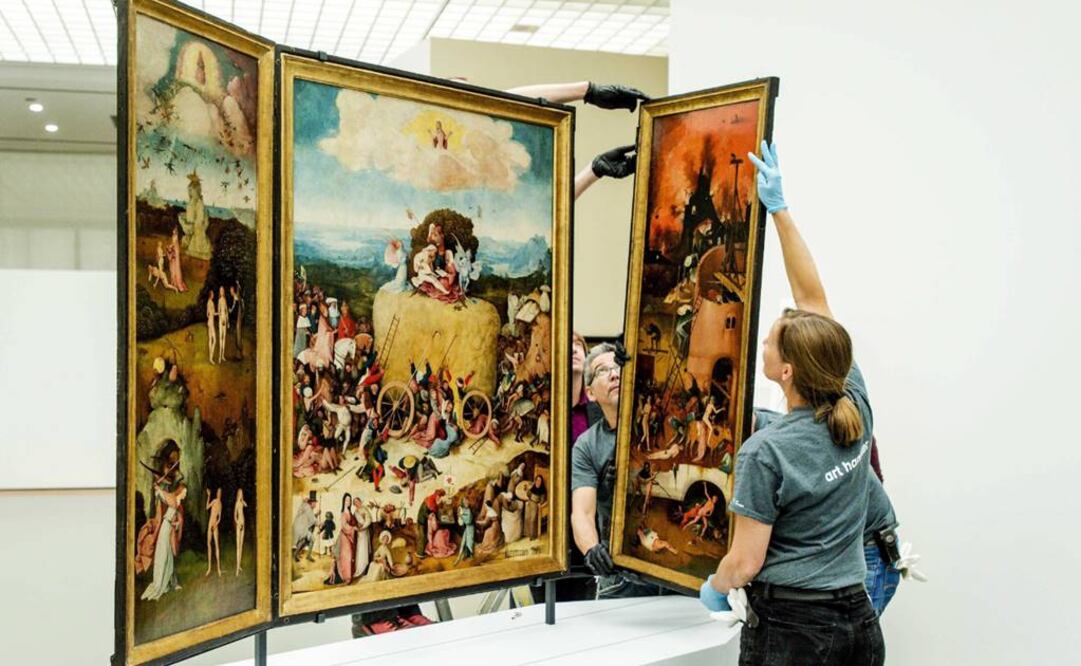 "Hooiwagen", nombre original en neerlandés de la pieza, nunca antes había salido del Prado. (FOTO: EFE)