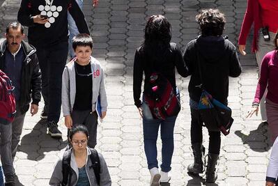 El primer día de clases del "niño genio" en la UNAM