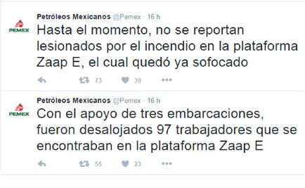 Pemex says controls fire on oil platform, won't affect output