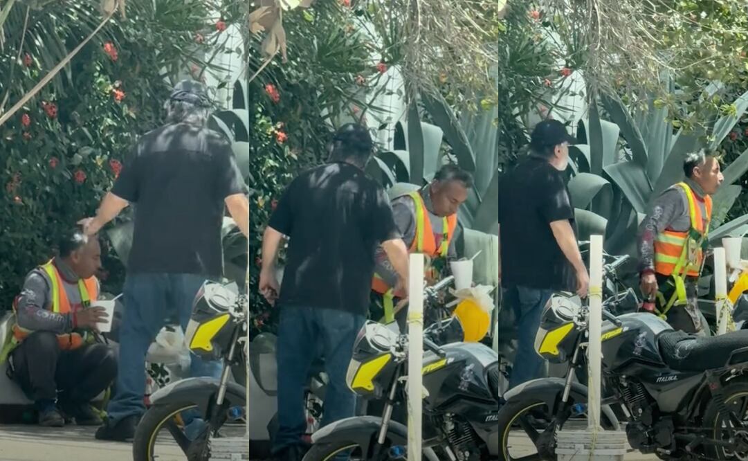 Estadounidense corre a trabajador mexicano que comía en la banqueta en Mazatlán. Foto: Captura de video