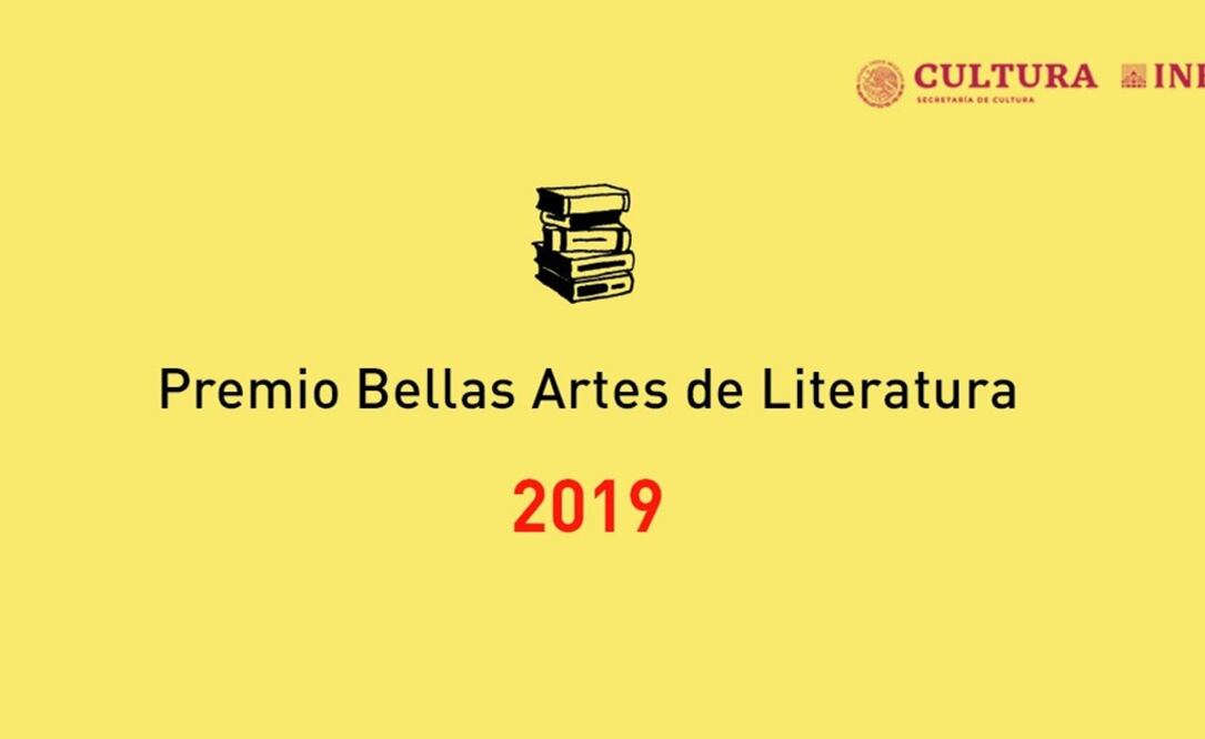 Cartel Premio Bellas Artes de Literatura 2019. Foto: Captura