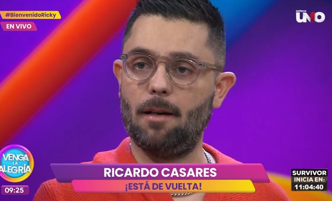 Ricardo Casares volvió a la conducción de "Venga la alegría".
Foto: TV Azteca