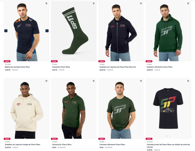 FOTO: ESPECIAL - Red Bull remata mercancía de Checo Pérez