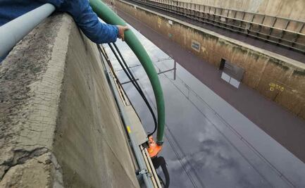 Metro: se restablece servicio de Pantitlán a La Paz de la Línea A tras 9 horas de labores de retiro de agua