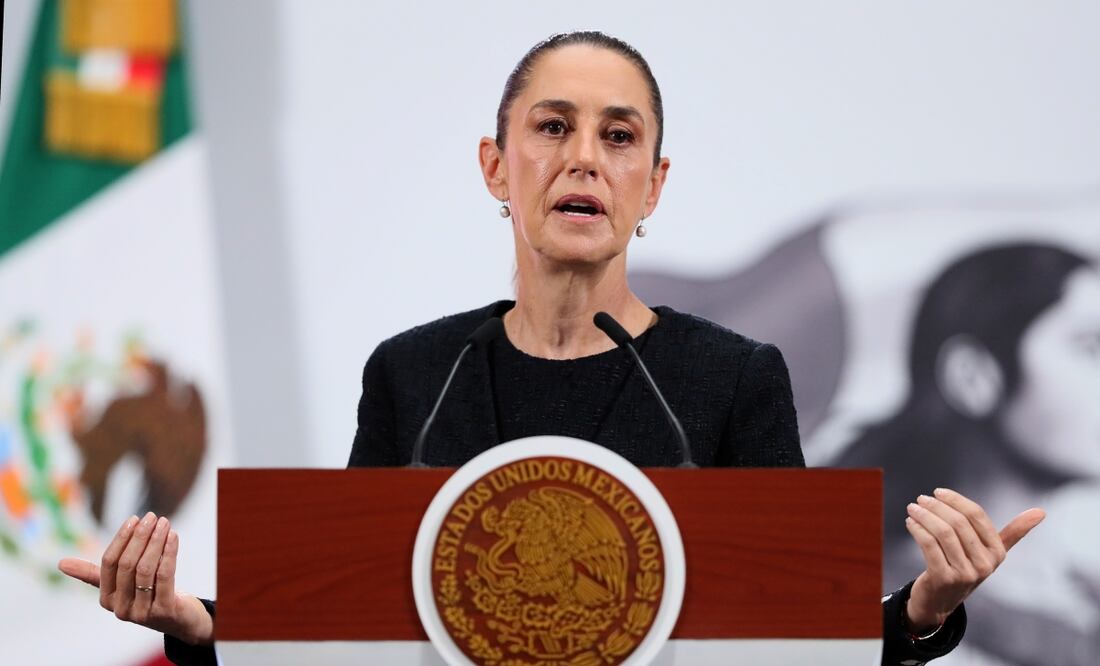 Sheinbaum señaló que su Gobierno no tiene indicios de que la diputada federal Hilda Brown, de Morena, esté ligada con 'La Mayiza', una facción del Cartel de Sinaloa, como lo aseguraron el jueves autoridades de Estados Unidos. Foto: EFE/Mario Guzmán