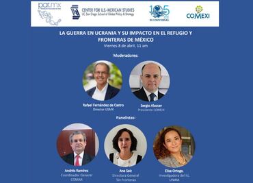 EL UNIVERSAL invita al Foro: La guerra en Ucrania y su impacto en el refugio y fronteras de México