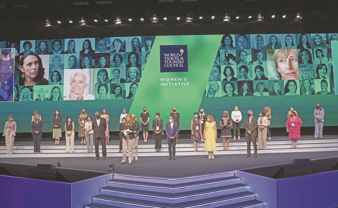 En la clausura de la cumbre, la presidenta del WTTC, Gloria Guevara, destacó que el rezago en el proceso de vacunación en México puede dificultar la recuperación del turismo. Foto: Cortesía.