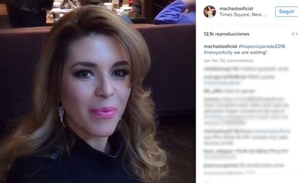 Alicia Machado encabeza el desfile del Día de la Hispanidad en NY
