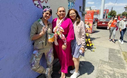 Plasman a "Nenis" empoderadas en mural de Toluca