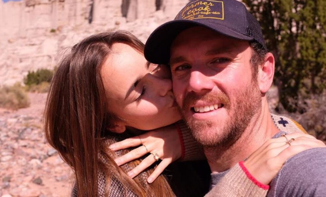 Lily Collins y Charlie McDowell. Foto: Instagram.