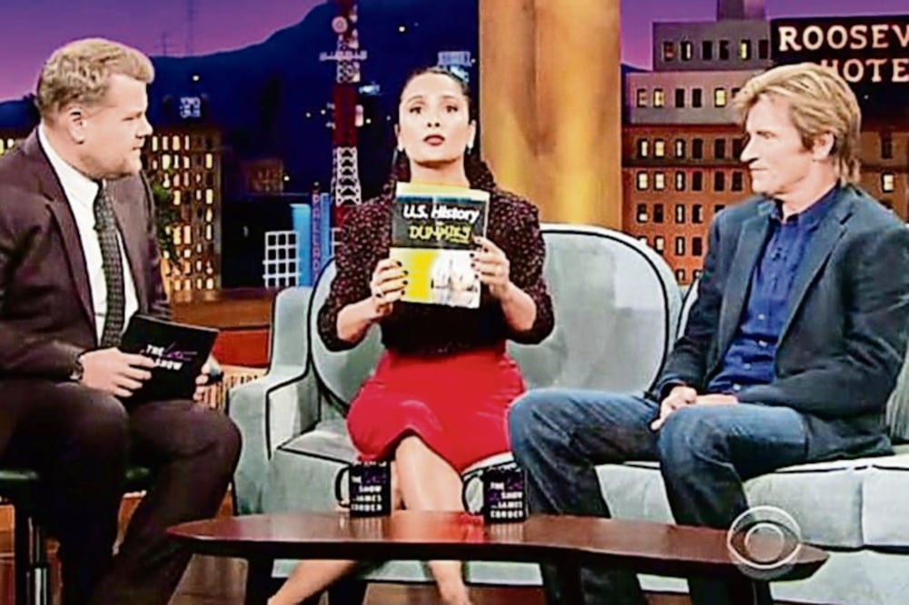 “Con gusto le prestaré una copia”, dijo la actriz veracruzana en el programa The Late Late Show (TOMADA DE YOUTUBE)