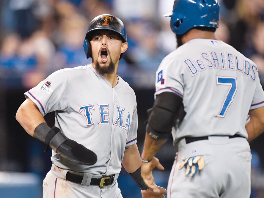 Rougned Odor anotó en la decimocuarta la carrera de la diferencia (FRANK GUNN. AP)