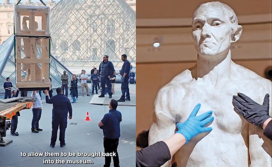Imágenes tomadas del video del Louvre