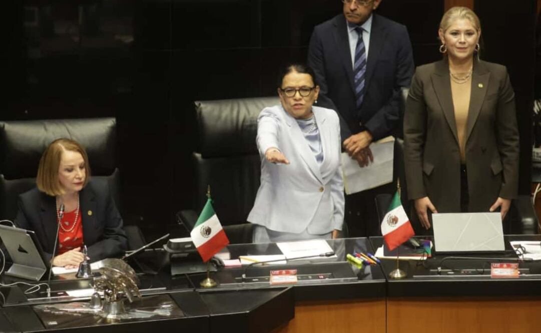 Comparecencia de la secretaria de gobernación Rosa Icela Rodríguez en el Senado de la República este martes 30 de septiembre de 2025. Foto: Carlos Mejía/ EL UNIVERSAL