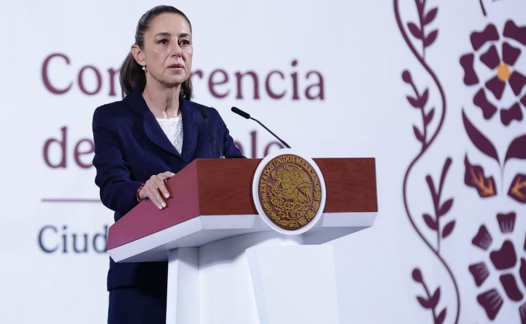 La presidenta Claudia Sheinbaum dijo ayer en la conferencia mañanera sobre el desaire que sufrió de parte de los liderazgos de Morena y el PVEM en el Zócalo que la verdad ese tema es menor. Foto: Fernanda Rojas / EL UNIVERSAL