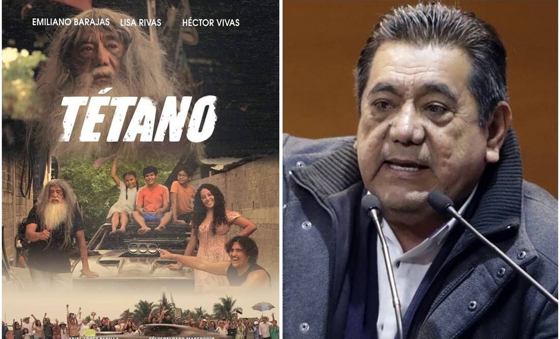 El senador Félix Salgado Macedonio, quien goza de una licencia para disfrutar unos días de vacaciones en su natal Guerrero, aprovecha su tiempo para promover la película “Tétano”. Fotos: Especial y EL UNIVERSAL
