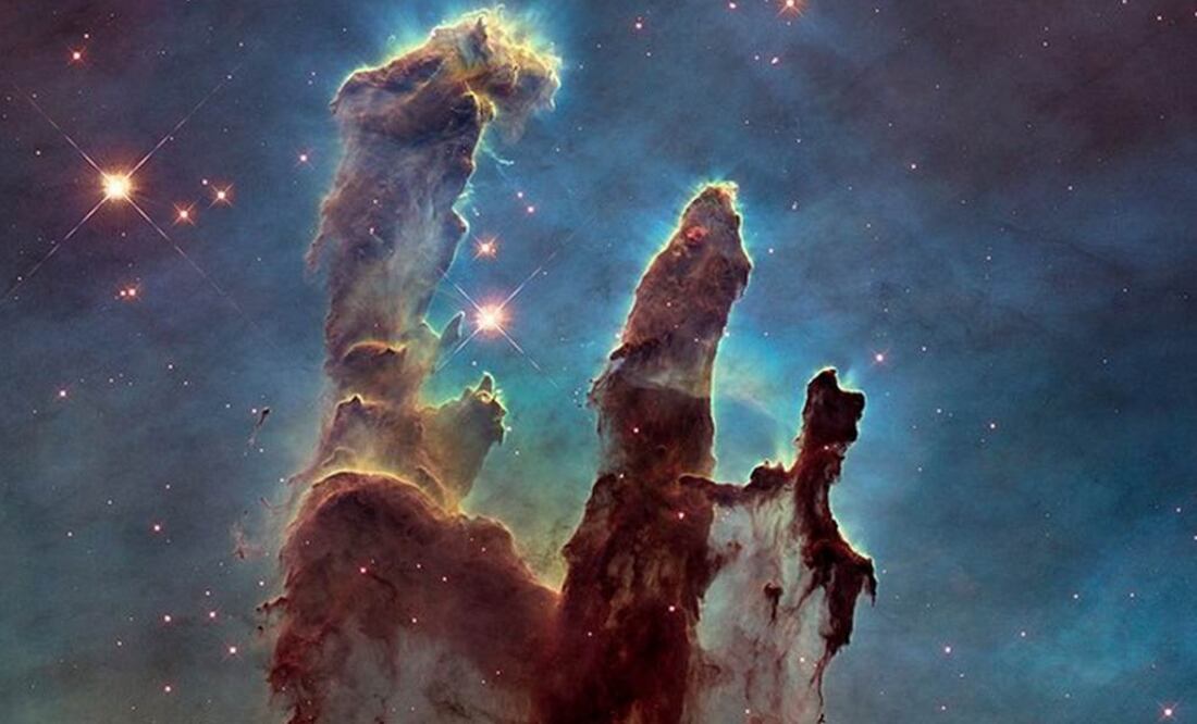 Se han esculpido con el tiempo como consecuencia de la potente radiación erosiva y los vientos estelares. Foto: NASA