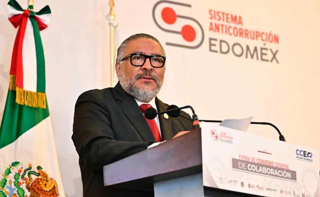 Horacio Duarte en la Firma de Convenio General de Colaboración. Foto: Especial