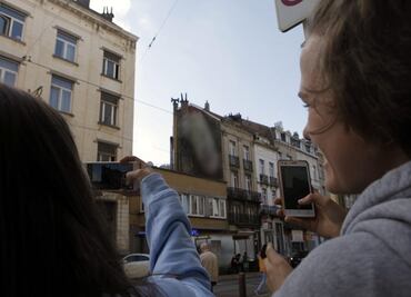 Un nuevo grafiti de contenido sexual aparece en Bruselas