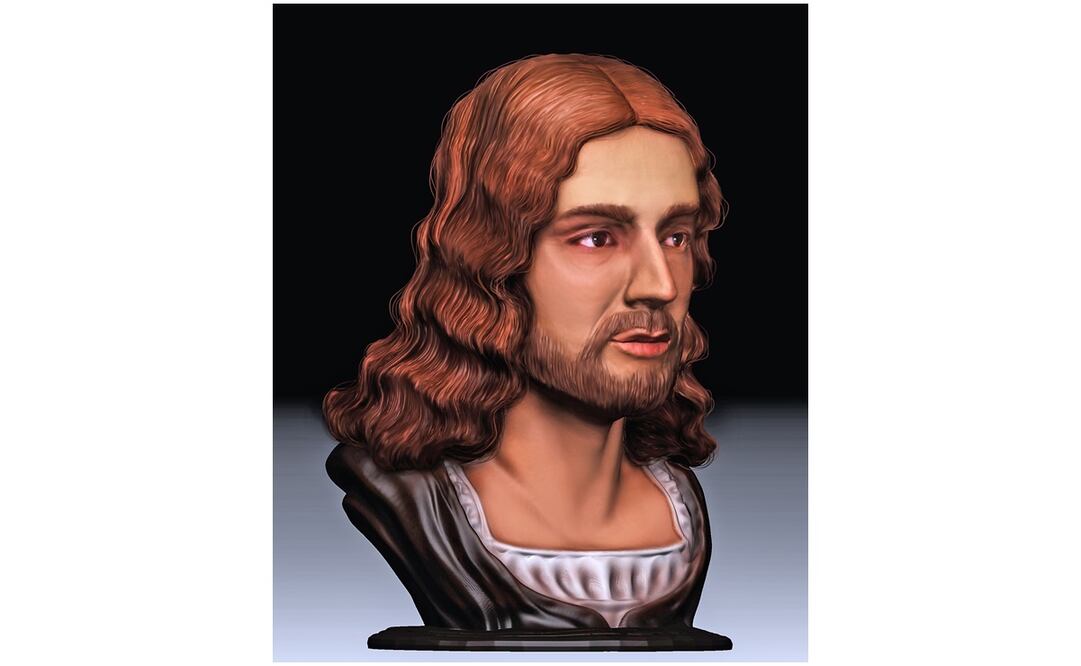 Recreación 3D del rostro de Rafael, pintor renacentista. Foto: AFP PHOTO /Tor Vergata University of Rome