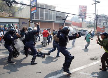 Protesta por Berta Cáceres acaba en enfrentamiento