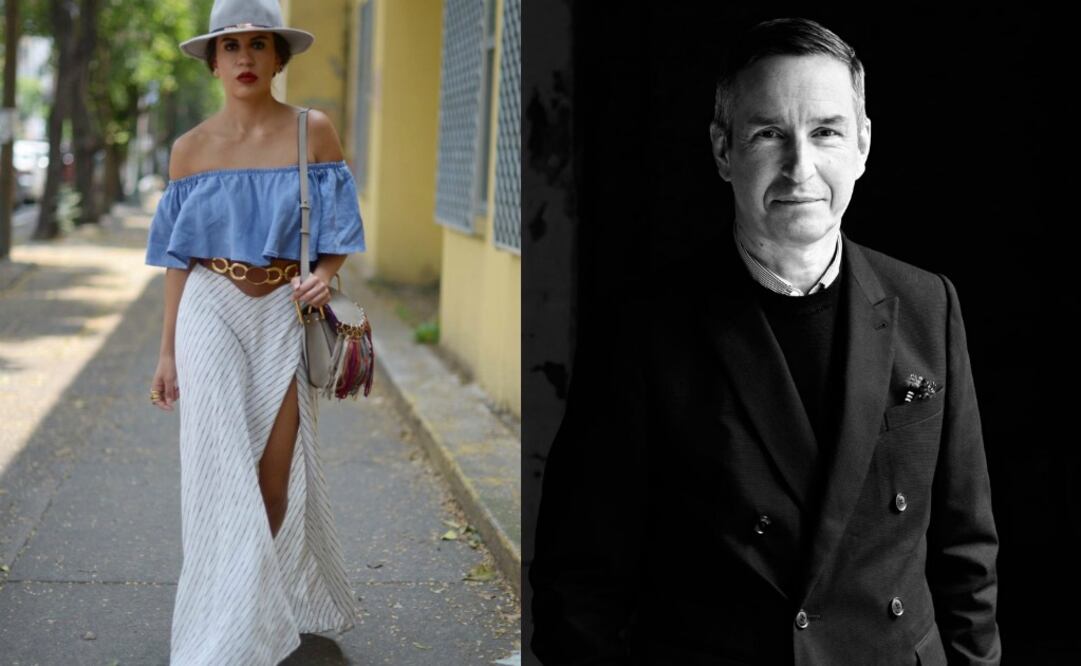 La blogger Gina Ortega y el diseñador Dries Van Noten, en quien se inspira para la columna de esta semana. 