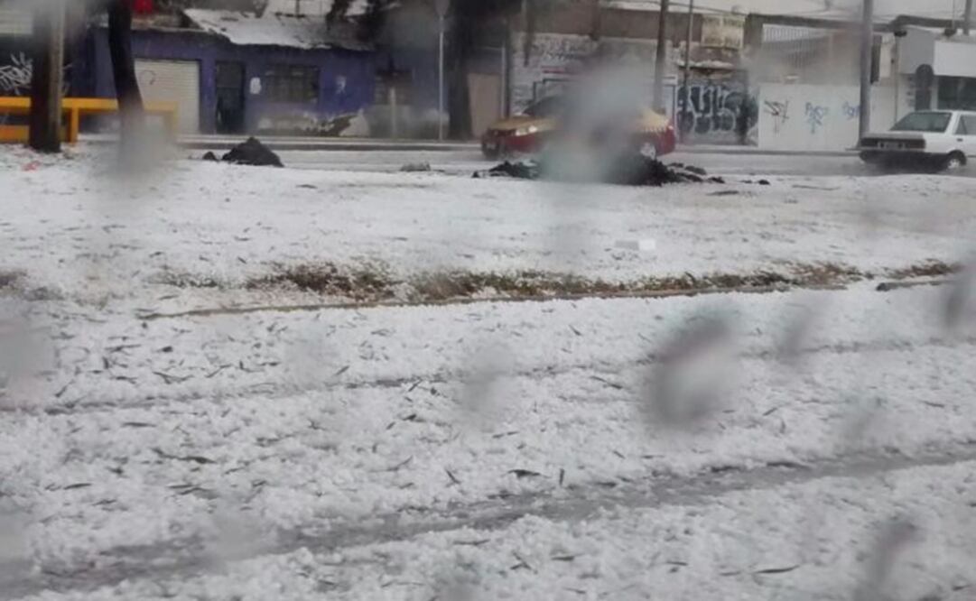 La granizada afecta la zona cercana a Canal de San Juan (Cristoper Enríquez/ EL UNIVERSAL)