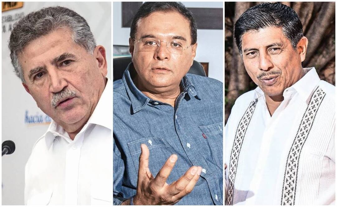 José Antonio Estefan Garfias, Benjamín Robles Montoya y Salomón Jara Cruz (GERMÁN ESPINOSA. EL UNIVERSAL)