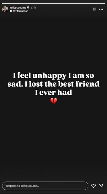 Kelly Osbourne publica post sobre la tristeza que la embarga, tras la muerte de su padre.
Foto: Instagram, vía @kellyosbourne
