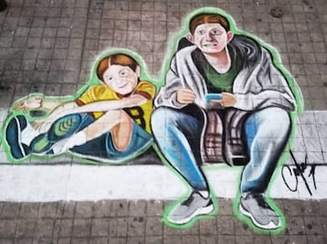 Artista urbano rinde homenaje a Octavio Ocaña y a su personaje de Benito Rivers en Sinaloa