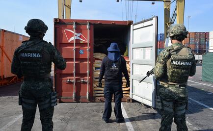 Asegura Marina contenedor con 135 kilos de cocaína en Manzanillo