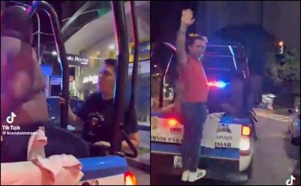 Pese a la violencia, policías de Acapulco prestan su patrulla para hacer un TikTok