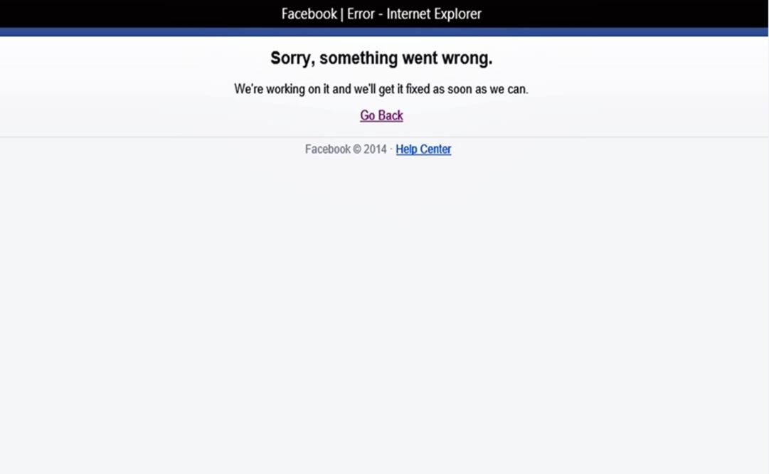 Facebook presenta fallas 