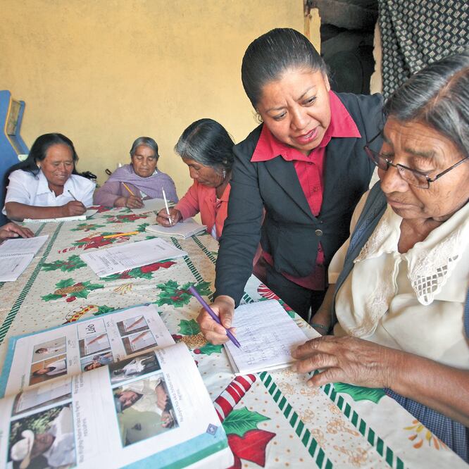 Hasta agosto, 69 mil 811 personas han participado en las campañas de alfabetización del INEA; 28 mil 880 aprendieron a leer y escribir. ARCHIVO EL UNIVERSAL
