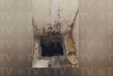 La regadera de "El Chapo" y el hoyo por donde escapó