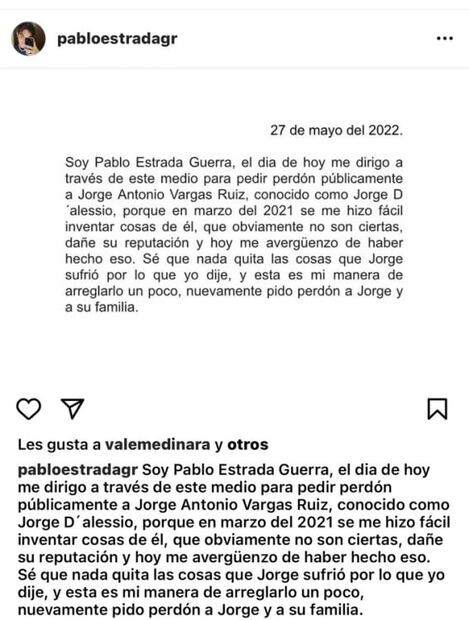 Ernesto D'Alessio logra limpiar el nombre de su hijo quien fue señalado por supuesta agresión sexual