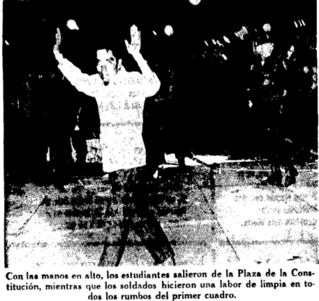 Un día como hoy de 1968: Estudiantes, desalojados de la Plaza de la Constitución