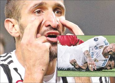 Ramos lesionó a propósito a Salah: Chiellini ataca de nuevo