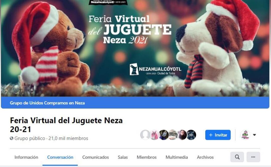 A través de este evento en línea acuerdan los compradores y vendedores la entrega a domicilio, tanto de juguetes como de roscas de reyes. Foto: Especial