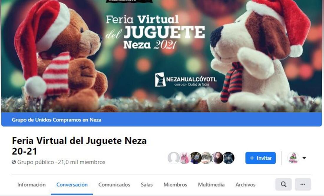 A través de este evento en línea acuerdan los compradores y vendedores la entrega a domicilio, tanto de juguetes como de roscas de reyes. Foto: Especial