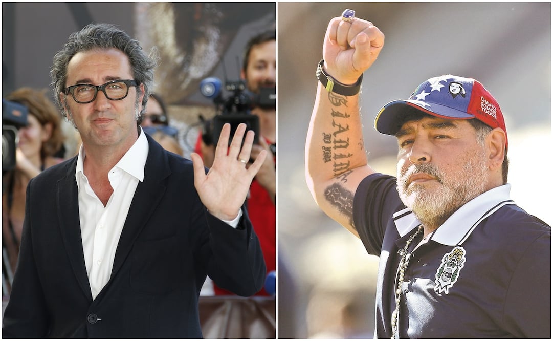 Paolo Sorrentino y Diego Armando Maradona