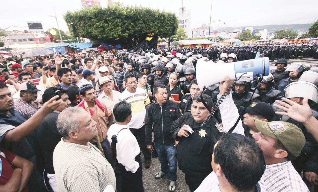 Los maestros mantenían un paro parcial de 24 horas en las principales ciudades del estado. Foto Archivo/EL UNIVERSAL