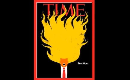 Trump en llamas, la nueva portada de TIME