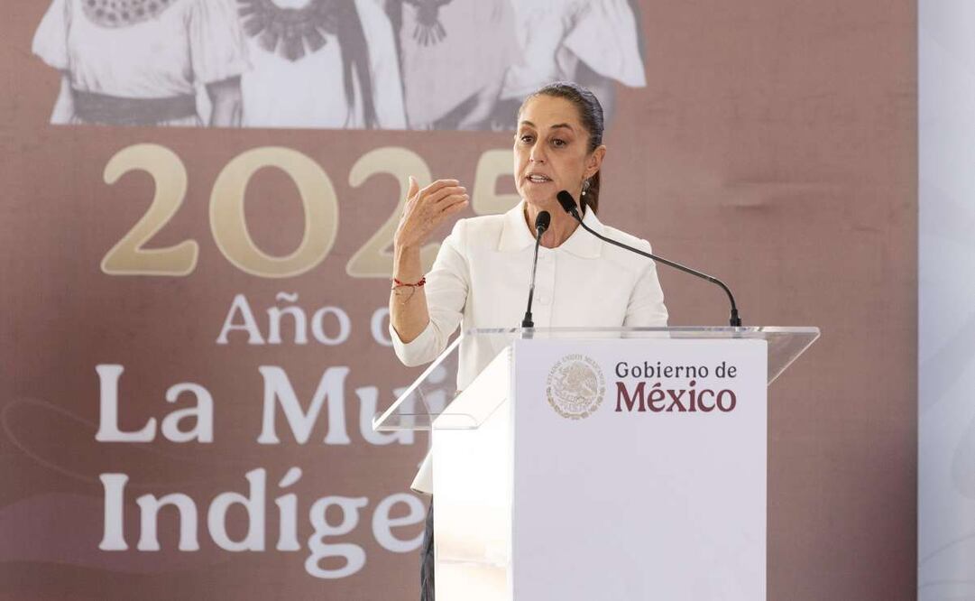 La presidenta Claudia Sheinbaum Pardo encabeza el evento Pensión Mujeres Bienestar, en Guadalupe Victoria, Durango. Foto Hugo Salvador/EL UNIVERSAL