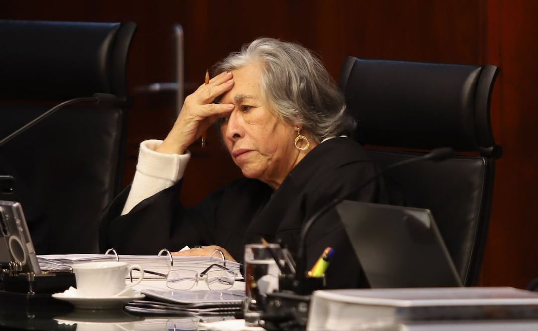 María Estela Ríos, ministra de la Suprema Corte de Justicia de la Nación, durante la sesión del Alto Tribunal del 21 de enero de 2026. Foto: Daniel Augusto/ Cuartoscuro
