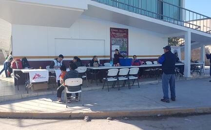 Por temporada invernal, INM instala carpas para migrantes en zona fronteriza