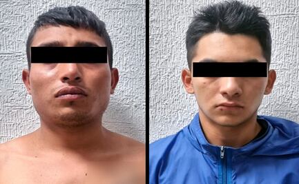 Detienen a dos jóvenes que extorsionaban a transportistas en Edomex