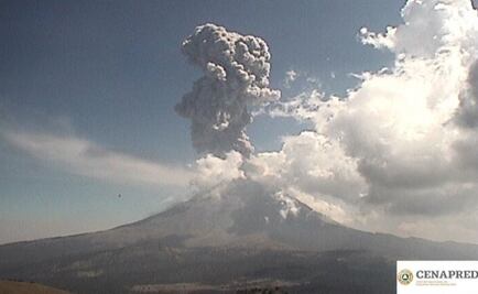 Prevén caída de ceniza por explosión del Popocatépetl