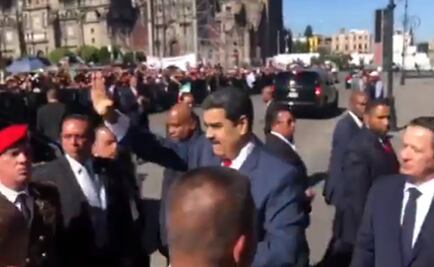 Agradece Maduro recibimiento de mexicanos a su llegada a Palacio Nacional